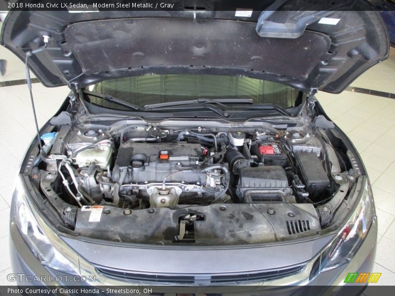 Modern Steel Metallic / Gray 2018 Honda Civic LX Sedan