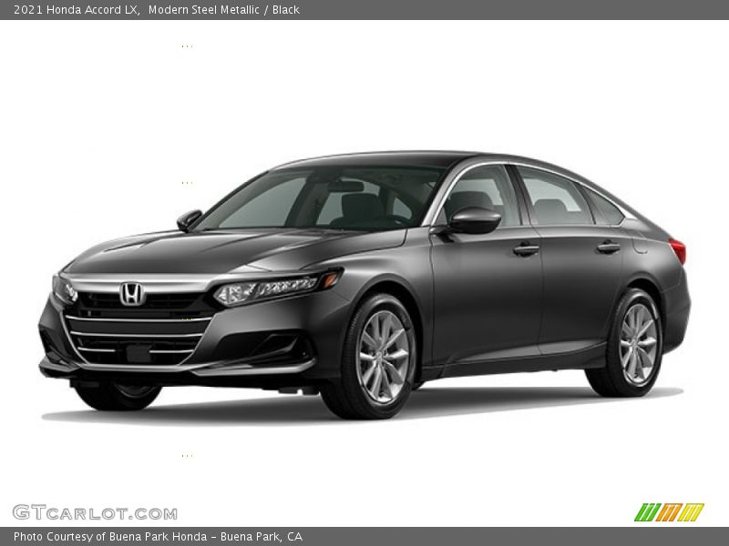 Modern Steel Metallic / Black 2021 Honda Accord LX