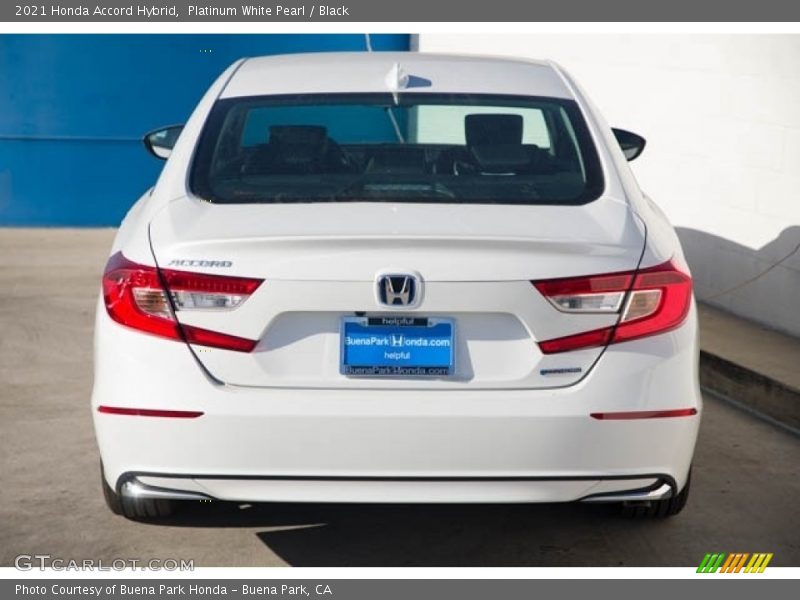 Platinum White Pearl / Black 2021 Honda Accord Hybrid