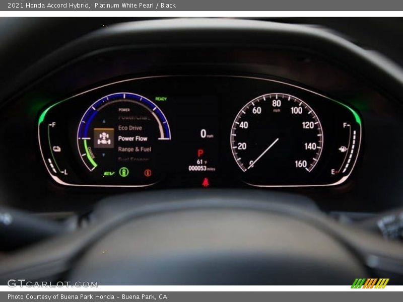 Platinum White Pearl / Black 2021 Honda Accord Hybrid
