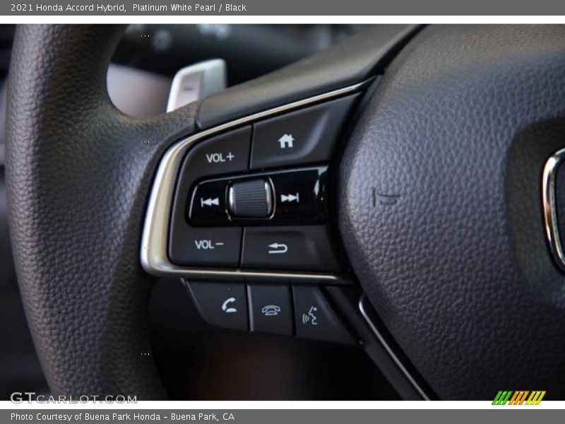 Platinum White Pearl / Black 2021 Honda Accord Hybrid