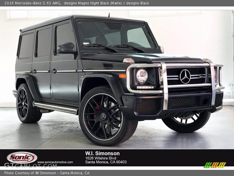 designo Magno Night Black (Matte) / designo Black 2016 Mercedes-Benz G 63 AMG