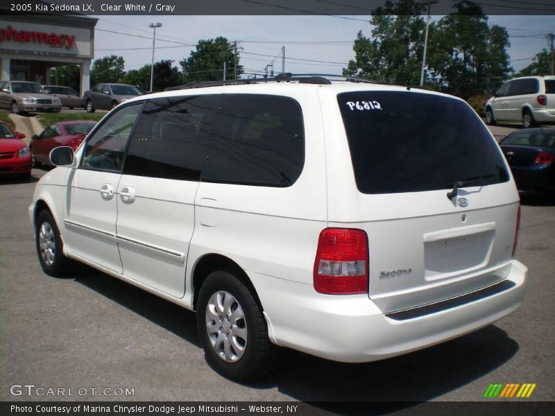 Clear White / Gray 2005 Kia Sedona LX