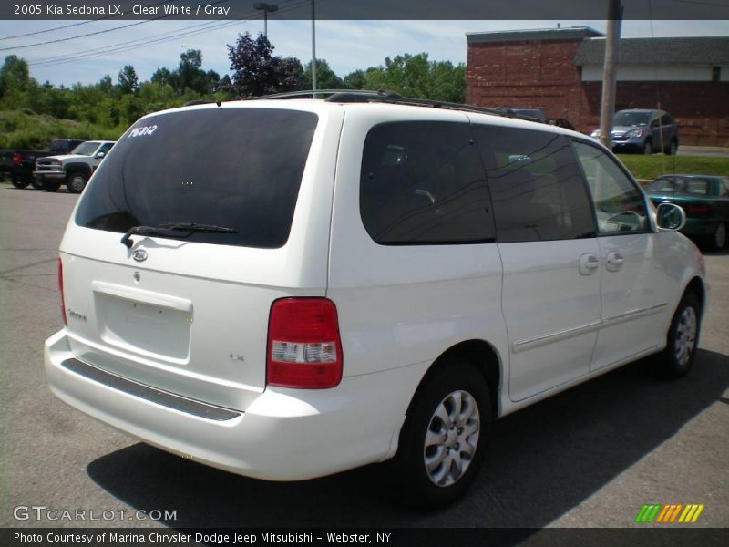 Clear White / Gray 2005 Kia Sedona LX