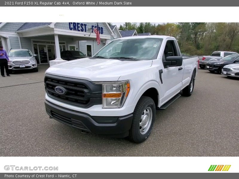 Oxford White / Medium Dark Slate 2021 Ford F150 XL Regular Cab 4x4