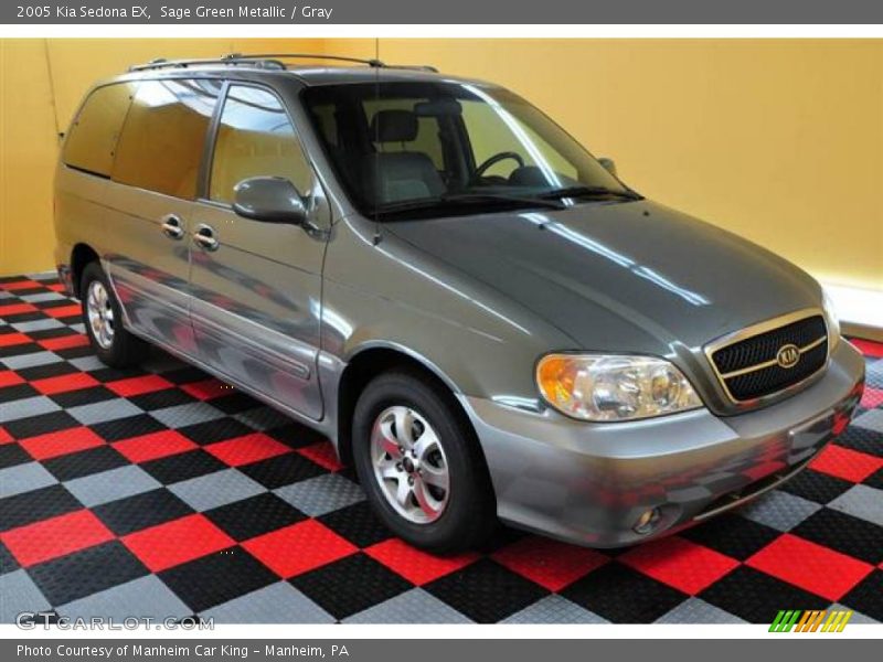 Sage Green Metallic / Gray 2005 Kia Sedona EX