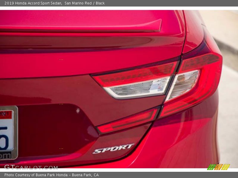 San Marino Red / Black 2019 Honda Accord Sport Sedan