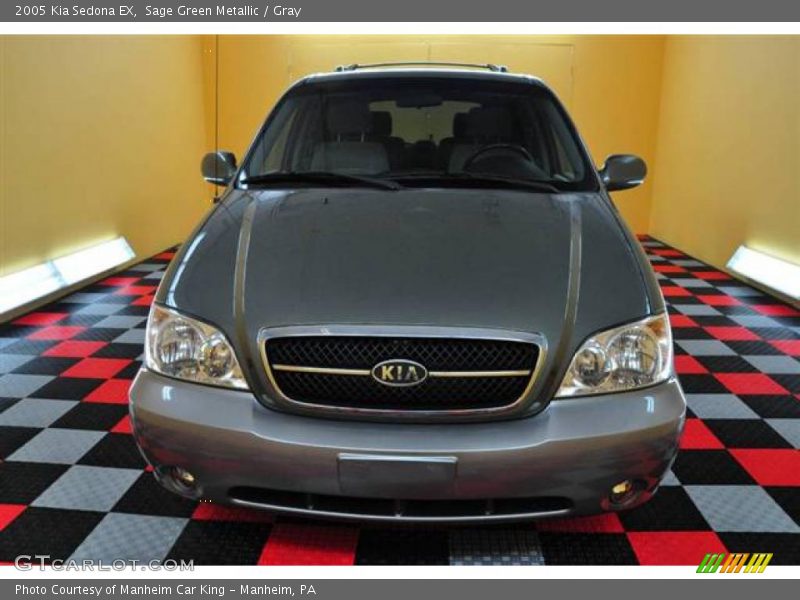 Sage Green Metallic / Gray 2005 Kia Sedona EX