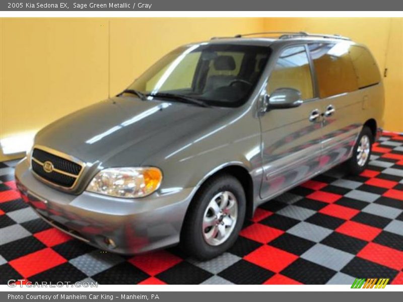 Sage Green Metallic / Gray 2005 Kia Sedona EX