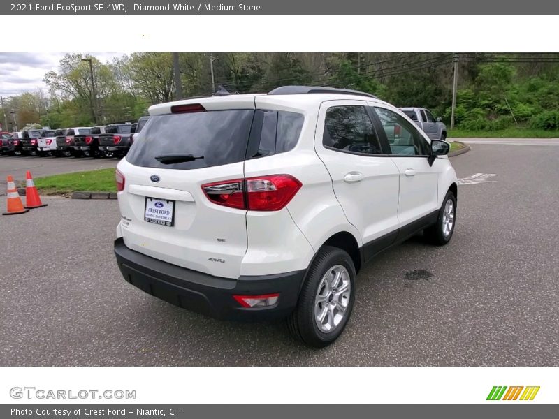 Diamond White / Medium Stone 2021 Ford EcoSport SE 4WD