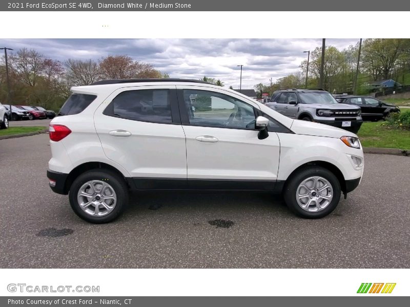 Diamond White / Medium Stone 2021 Ford EcoSport SE 4WD