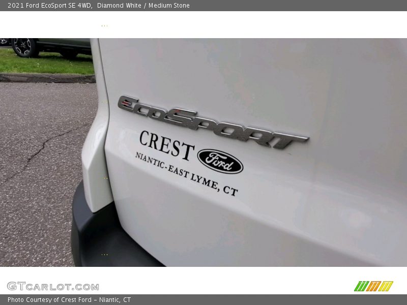 Diamond White / Medium Stone 2021 Ford EcoSport SE 4WD