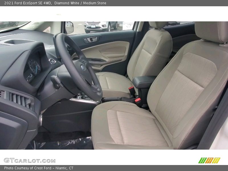 Diamond White / Medium Stone 2021 Ford EcoSport SE 4WD