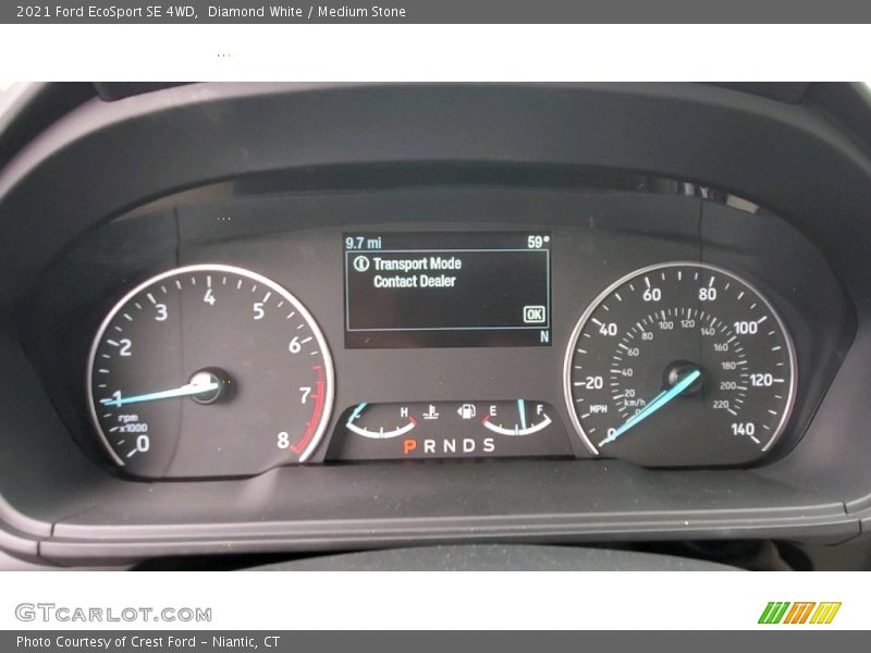 Diamond White / Medium Stone 2021 Ford EcoSport SE 4WD