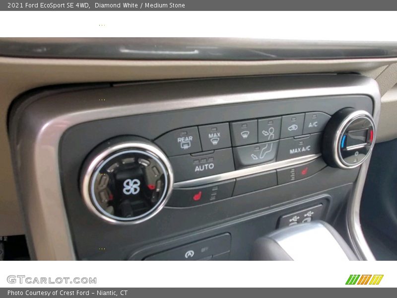 Diamond White / Medium Stone 2021 Ford EcoSport SE 4WD