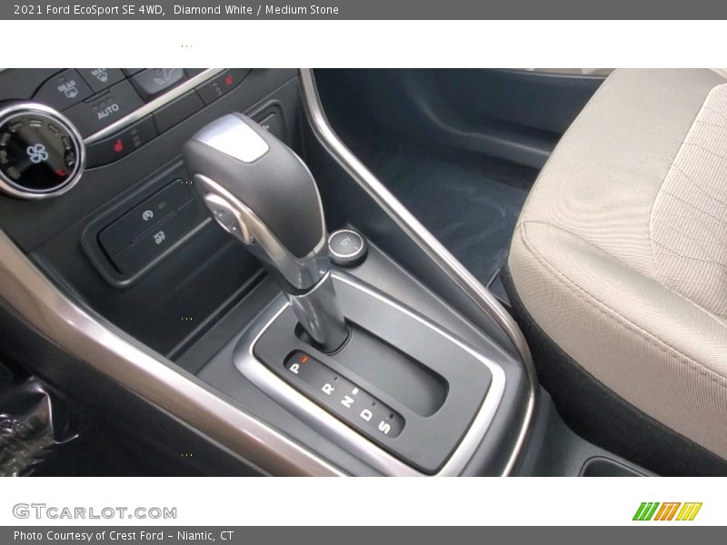 Diamond White / Medium Stone 2021 Ford EcoSport SE 4WD