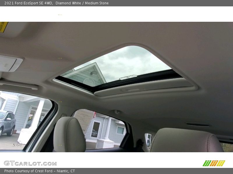 Diamond White / Medium Stone 2021 Ford EcoSport SE 4WD