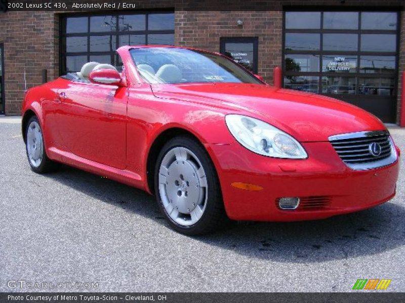 Absolutely Red / Ecru 2002 Lexus SC 430