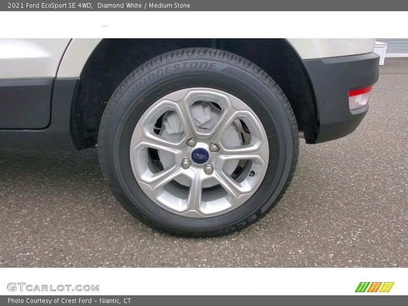 Diamond White / Medium Stone 2021 Ford EcoSport SE 4WD