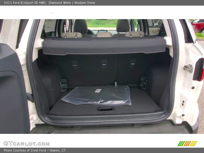 Diamond White / Medium Stone 2021 Ford EcoSport SE 4WD