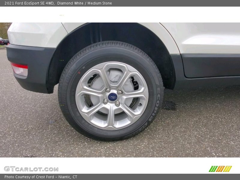 Diamond White / Medium Stone 2021 Ford EcoSport SE 4WD