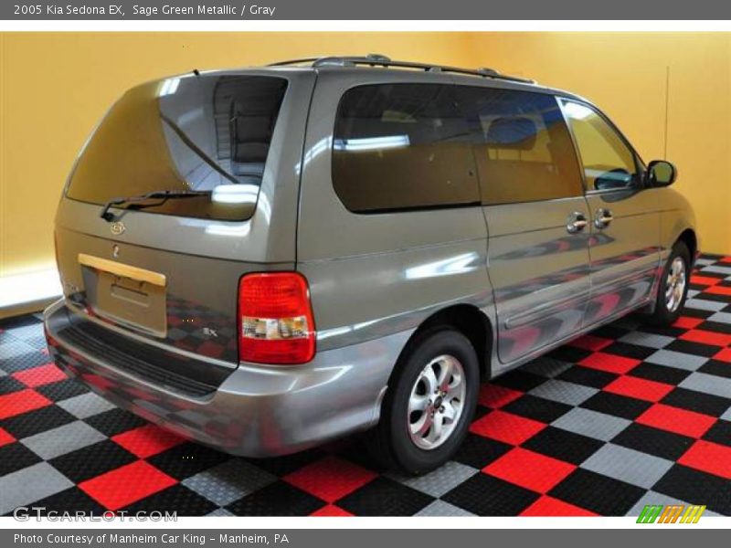 Sage Green Metallic / Gray 2005 Kia Sedona EX
