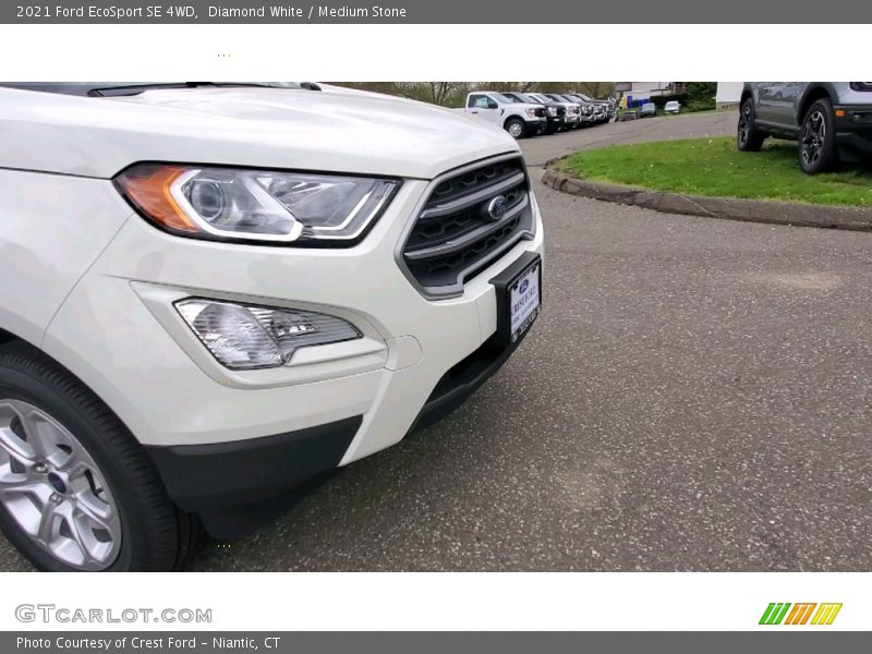 Diamond White / Medium Stone 2021 Ford EcoSport SE 4WD