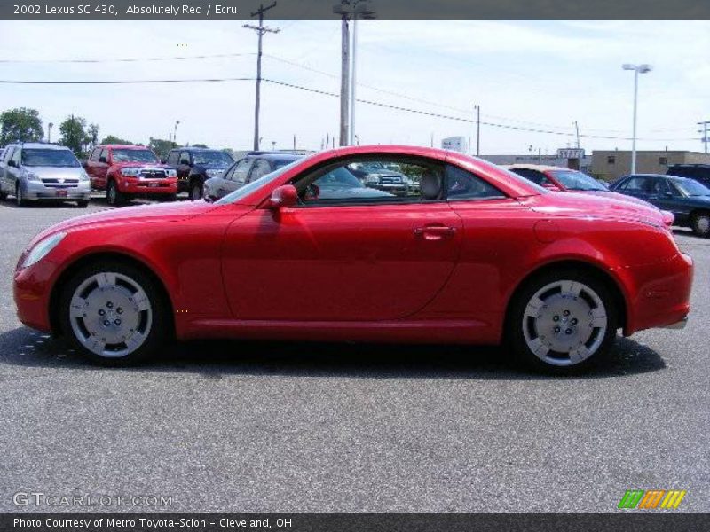 Absolutely Red / Ecru 2002 Lexus SC 430