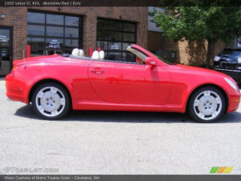 Absolutely Red / Ecru 2002 Lexus SC 430