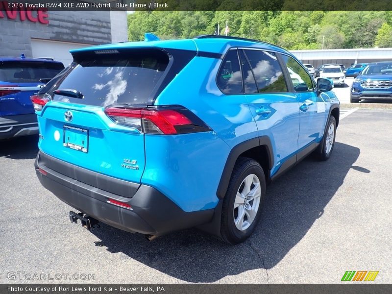Blue Flame / Black 2020 Toyota RAV4 XLE AWD Hybrid