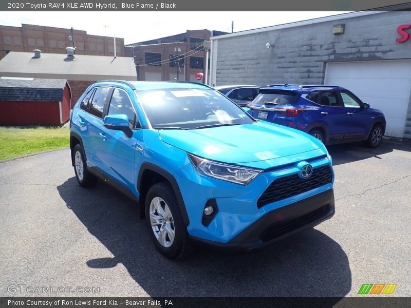 Blue Flame / Black 2020 Toyota RAV4 XLE AWD Hybrid