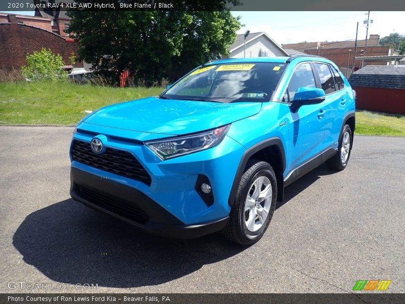 Blue Flame / Black 2020 Toyota RAV4 XLE AWD Hybrid