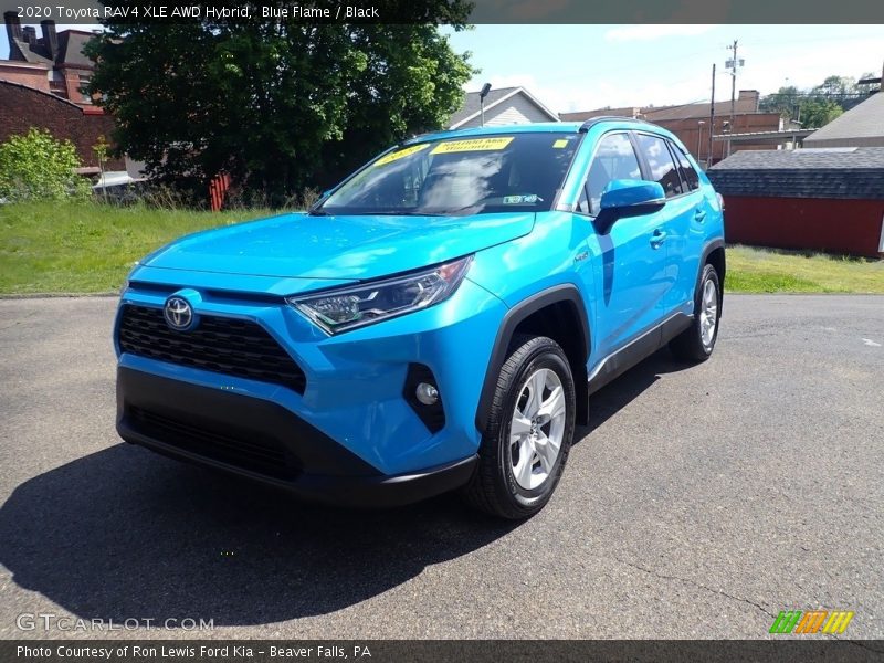 Blue Flame / Black 2020 Toyota RAV4 XLE AWD Hybrid