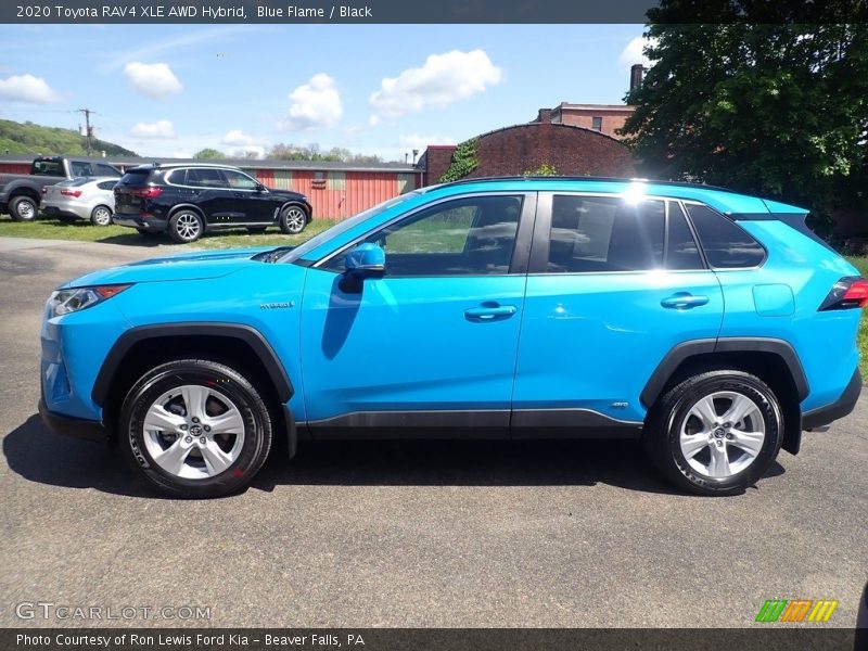 Blue Flame / Black 2020 Toyota RAV4 XLE AWD Hybrid