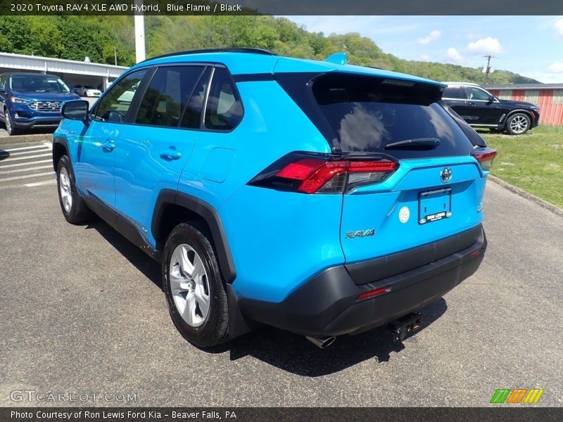 Blue Flame / Black 2020 Toyota RAV4 XLE AWD Hybrid