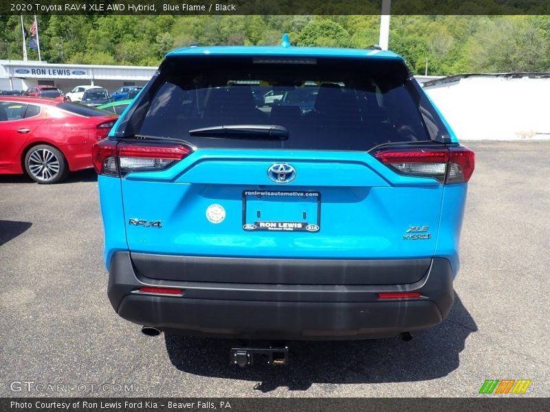 Blue Flame / Black 2020 Toyota RAV4 XLE AWD Hybrid