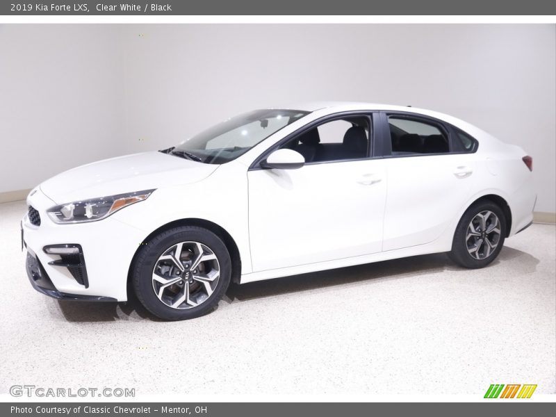 Clear White / Black 2019 Kia Forte LXS