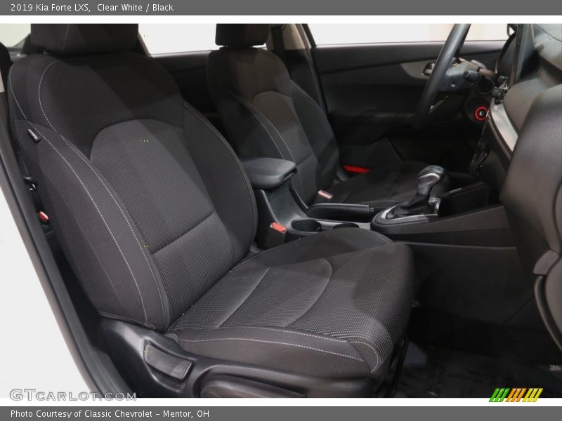Clear White / Black 2019 Kia Forte LXS