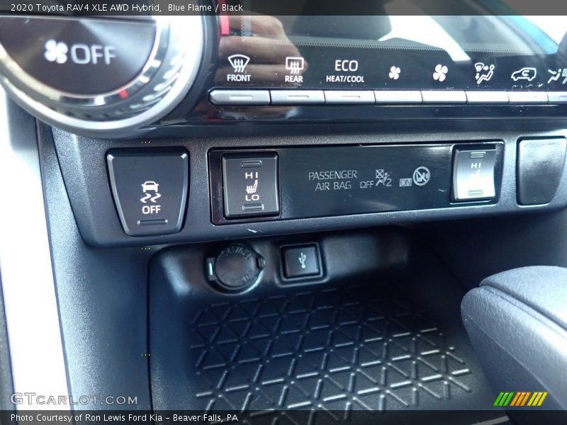 Blue Flame / Black 2020 Toyota RAV4 XLE AWD Hybrid
