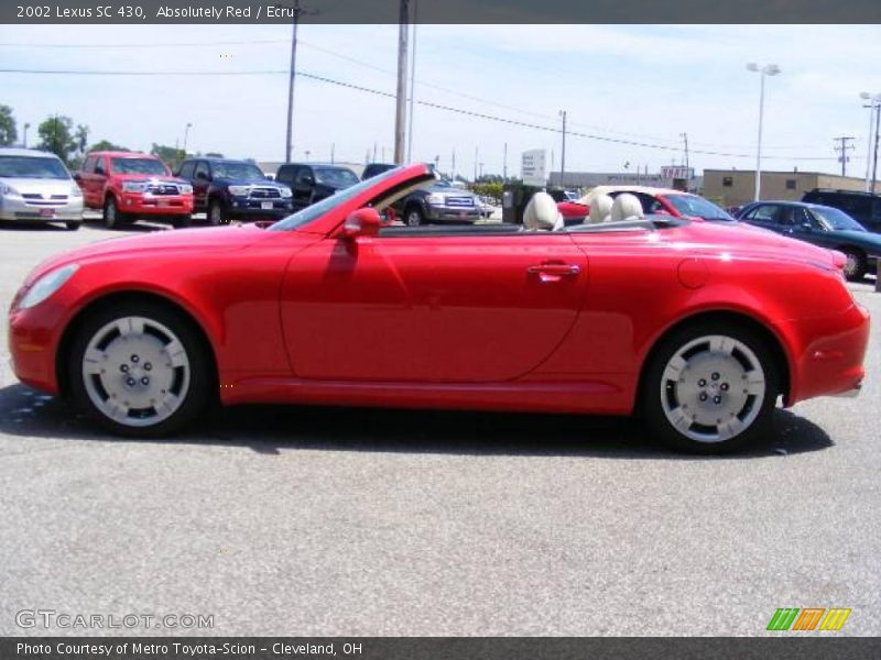 Absolutely Red / Ecru 2002 Lexus SC 430