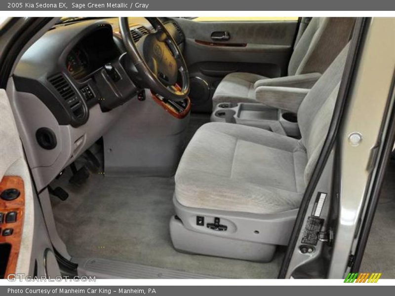 Sage Green Metallic / Gray 2005 Kia Sedona EX