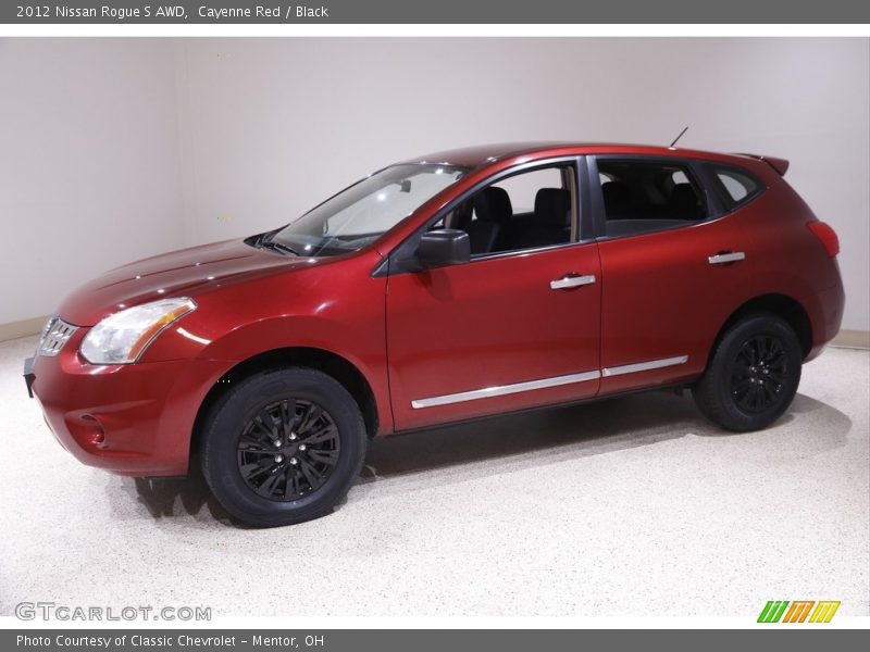 Cayenne Red / Black 2012 Nissan Rogue S AWD