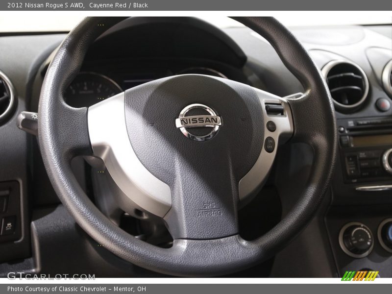 Cayenne Red / Black 2012 Nissan Rogue S AWD