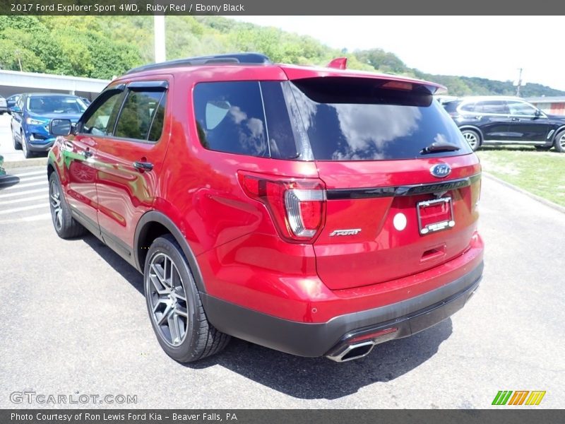 Ruby Red / Ebony Black 2017 Ford Explorer Sport 4WD