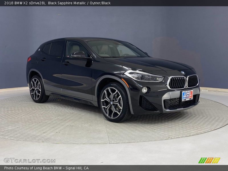 Black Sapphire Metallic / Oyster/Black 2018 BMW X2 sDrive28i
