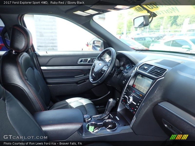 Ruby Red / Ebony Black 2017 Ford Explorer Sport 4WD