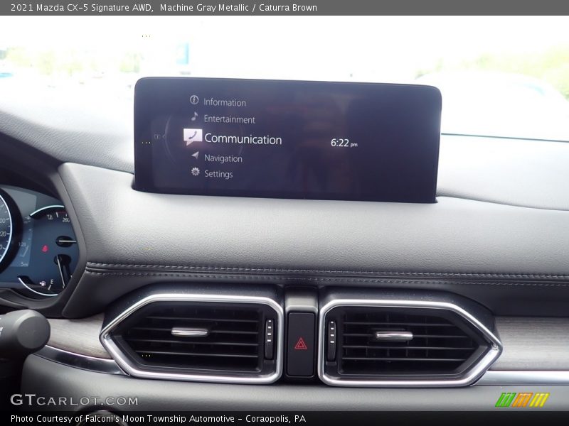 Machine Gray Metallic / Caturra Brown 2021 Mazda CX-5 Signature AWD