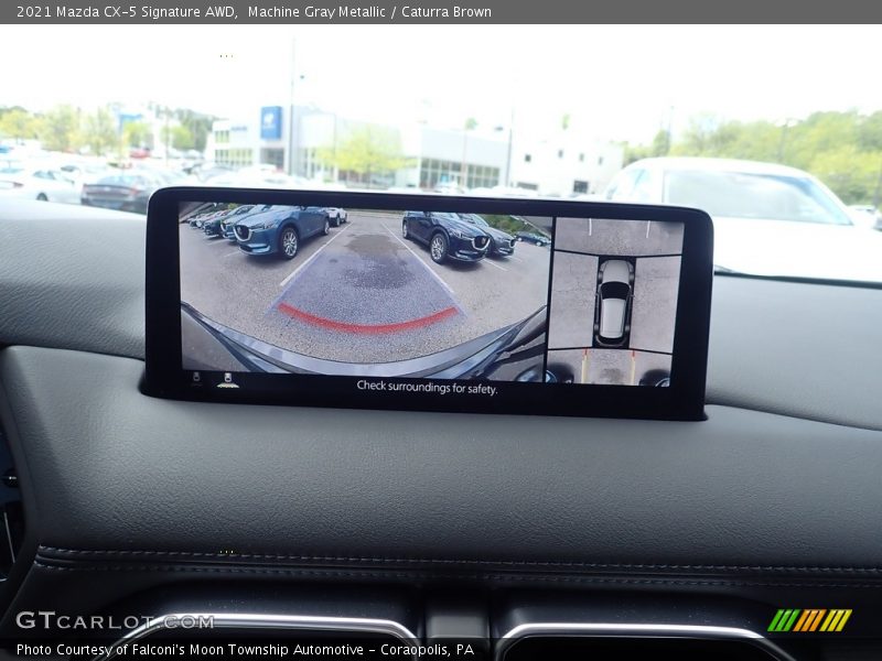 Machine Gray Metallic / Caturra Brown 2021 Mazda CX-5 Signature AWD