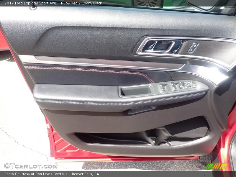 Ruby Red / Ebony Black 2017 Ford Explorer Sport 4WD