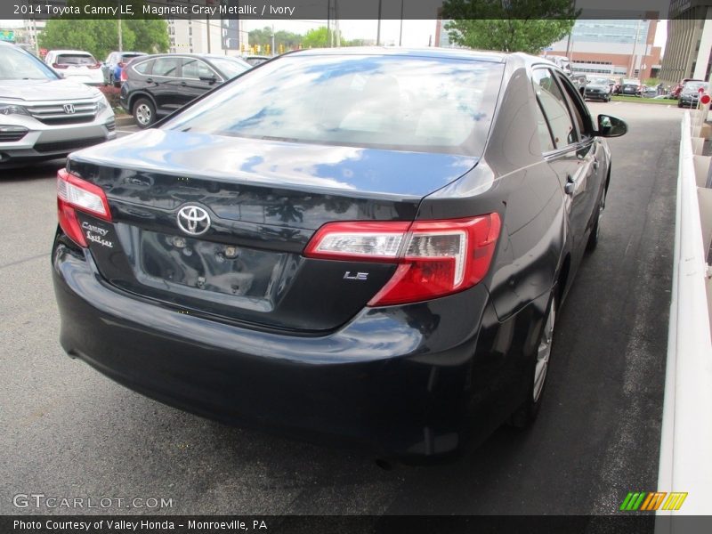 Magnetic Gray Metallic / Ivory 2014 Toyota Camry LE